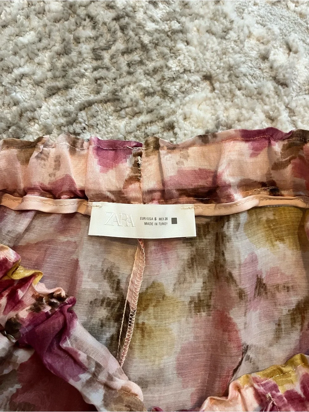 Zara Pink Lacey Shorts